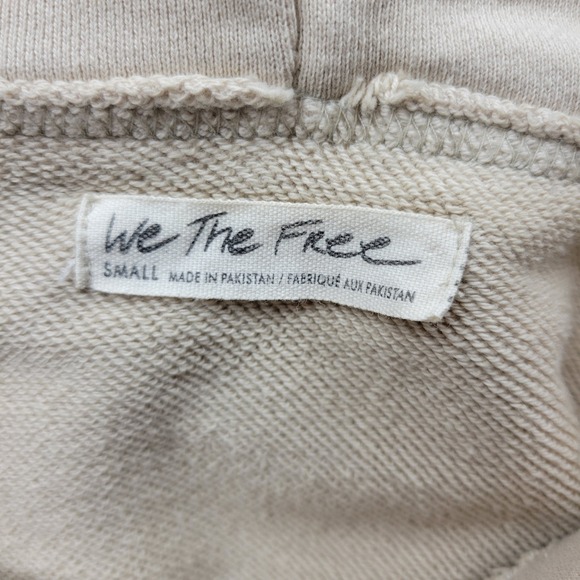 We The Free Backyard Hoodie Womens‎ Small Ecru Bandana Accent Free People - Picture 4 of 16